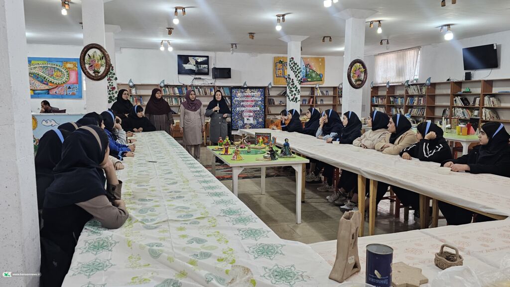 برگزاری کارگاه مهارتی سفال برای دانش‌آموزان در کانون پرورش فکری کهگیلویه و بویراحمد