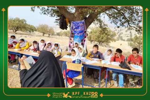 «بخوانیم برای ایران» در آبید بویر؛ اجرای برنامه‌های کتاب‌محور برای دانش‌آموزان عشایری