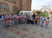 روز شاد کودکان باغک جنوبی در کنار کتابخانه سیار روستایی تنگستان