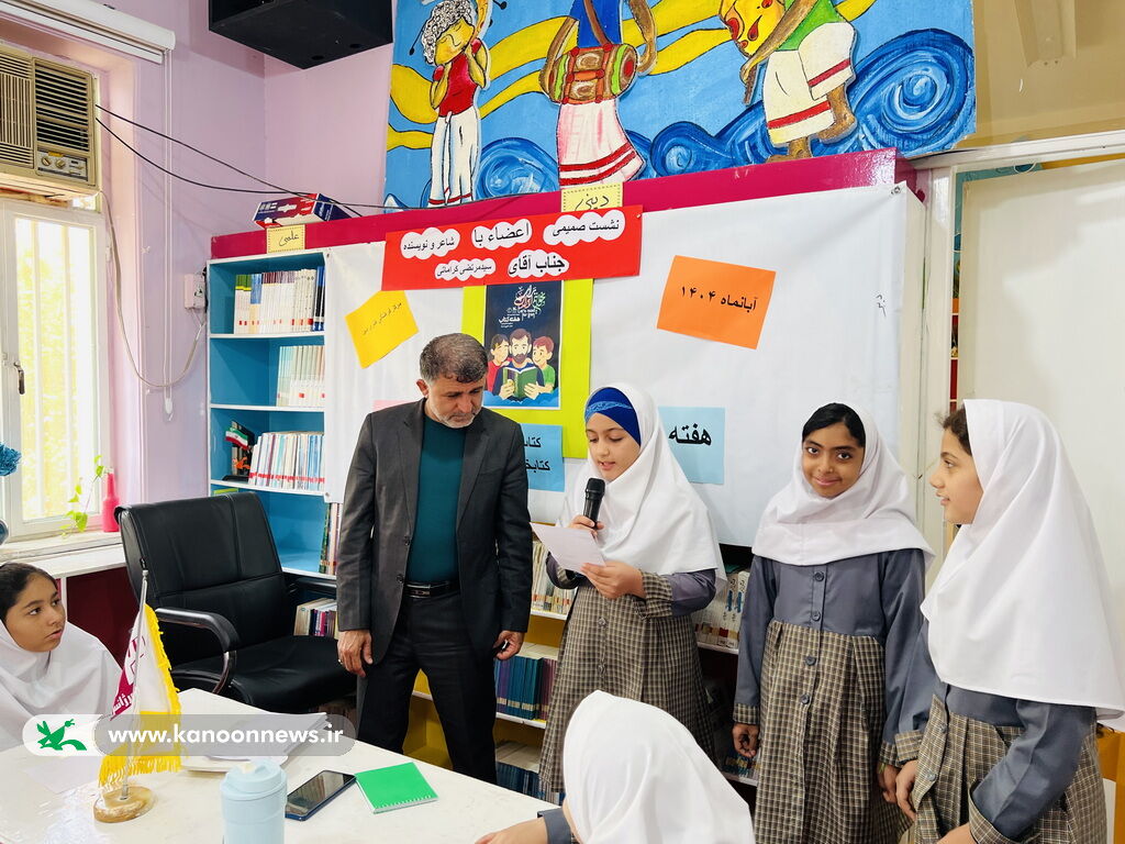 دیدار اعضا نوجوانان مرکز دیر با شاعر بردستانی