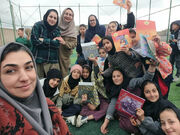 امداد فرهنگی کاروان «پیک امید» کانون اردبیل در روستای جبه‌دار