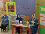 حضور طیبه شامانی، نویسنده کودک و نوجوان در جشن کتاب مرکز فراگیر ۴۰