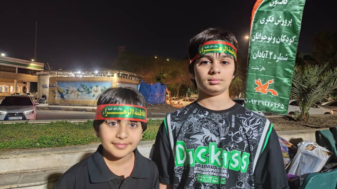 موکب فاطمی کانون آبادان با مشارکت نوجوان برپا شد