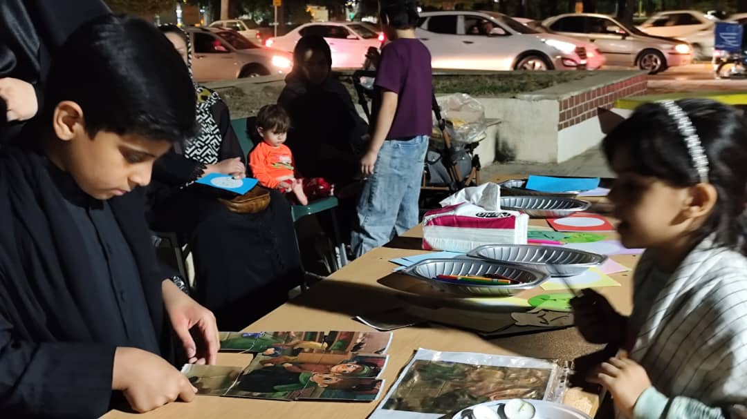 موکب فاطمی کانون آبادان با مشارکت نوجوان برپا شد