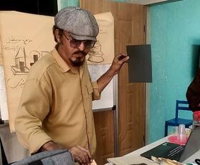 نشست باشگاه هنرهای تجسمی با محوریت حجم سازی در بندرعباس برگزار شد