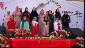 اجرای به‌یادماندنی گروه سرود مرکز پاوه در جشن انار