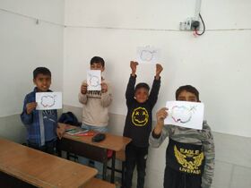 کودکان با رنگ و هنر معنویت را لمس کردند