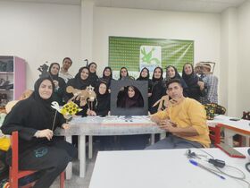گزارش تصویری/برگزاری دوره آموزشی تکنیک عروسک سایه‌ای در کانون همدان