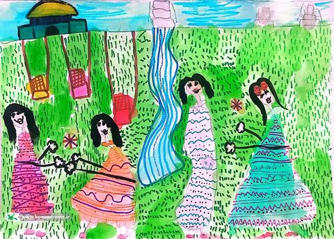 آثار نقاشی اعضاء کودک و نوجوان کانون پرورش فکری کودکان و نوجوانان استان کردستان در مسیر دهمین دوسالانه «ایران من»