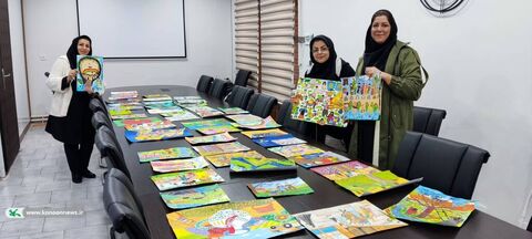 آثار نقاشی اعضاء کودک و نوجوان کانون پرورش فکری کودکان و نوجوانان استان کردستان در مسیر دهمین دوسالانه «ایران من»
