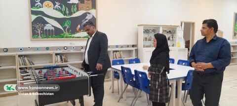 بازدید مدیرکل کانون پرورش فکری سیستان و بلوچستان از مراکز فرهنگی‌هنری استان