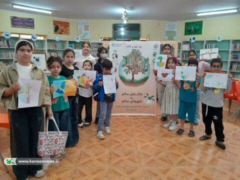 کودکان خوزستان با قصه، آزمایش و هنر؛ اهمیت خاک سالم را شناختند