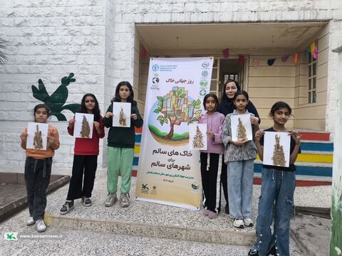 کودکان خوزستان با قصه، آزمایش و هنر؛ اهمیت خاک سالم را شناختند