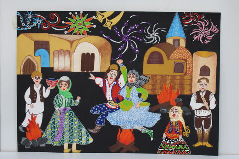 گزارش تصویری/ داوری آثار هنری دوسالانه هنرهای تجسمی در کانون همدان