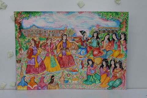 گزارش تصویری/ داوری آثار هنری دوسالانه هنرهای تجسمی در کانون همدان