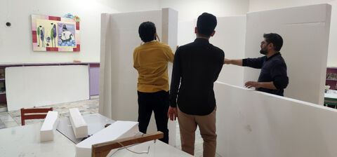 آغاز ساخت دکور هفدهمین جشنواره ملی پژوهش در کانون استان قم