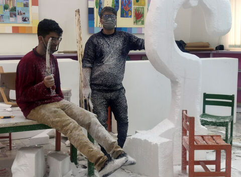 آغاز ساخت دکور هفدهمین جشنواره ملی پژوهش در کانون استان قم