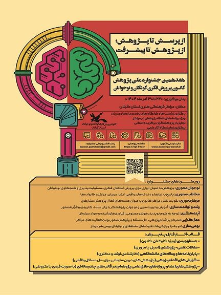 برنامه‌های هفدهمین جشنواره  هفته پژوهش کانون گیلان اعلام‌شد/نگاه ویژه به نوجوان‌محوری و پرورش روحیه پرسش‌گری