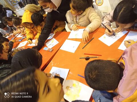 ایستگاه نقاشی کانون درمصلای ایلام به مناسبت میلاد حضرت زهرا (س)