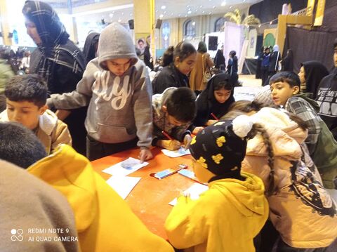 ایستگاه نقاشی کانون درمصلای ایلام به مناسبت میلاد حضرت زهرا (س)