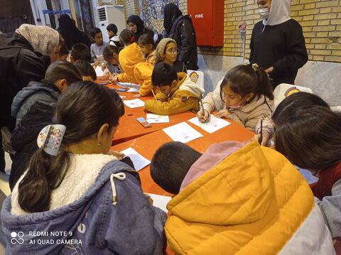 ایستگاه نقاشی کانون درمصلای ایلام به مناسبت میلاد حضرت زهرا (س)