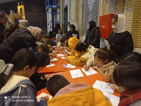 ایستگاه نقاشی کانون درمصلای ایلام به مناسبت میلاد حضرت زهرا (س)