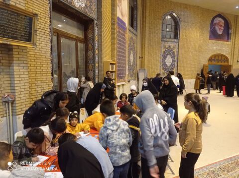 ایستگاه نقاشی کانون درمصلای ایلام به مناسبت میلاد حضرت زهرا (س)