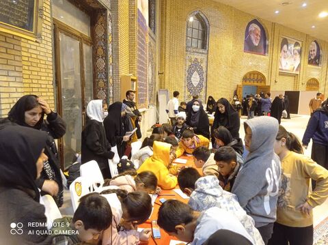 ایستگاه نقاشی کانون درمصلای ایلام به مناسبت میلاد حضرت زهرا (س)