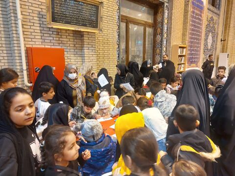 ایستگاه نقاشی کانون درمصلای ایلام به مناسبت میلاد حضرت زهرا (س)