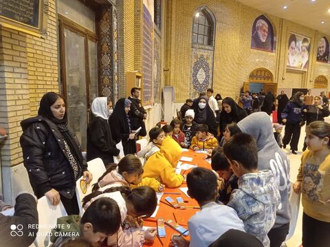 ایستگاه نقاشی کانون درمصلای ایلام به مناسبت میلاد حضرت زهرا (س)