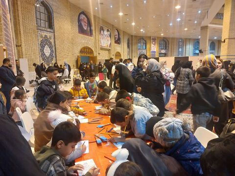 ایستگاه نقاشی کانون درمصلای ایلام به مناسبت میلاد حضرت زهرا (س)