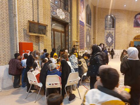 ایستگاه نقاشی کانون درمصلای ایلام به مناسبت میلاد حضرت زهرا (س)