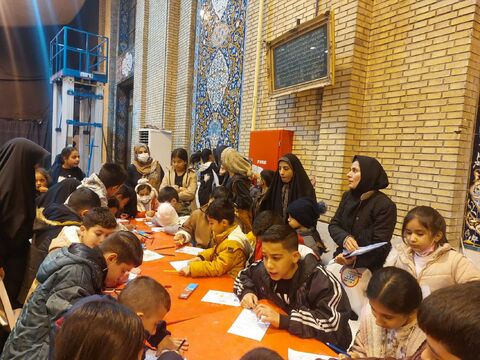 ایستگاه نقاشی کانون درمصلای ایلام به مناسبت میلاد حضرت زهرا (س)