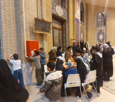 ایستگاه نقاشی کانون درمصلای ایلام به مناسبت میلاد حضرت زهرا (س)