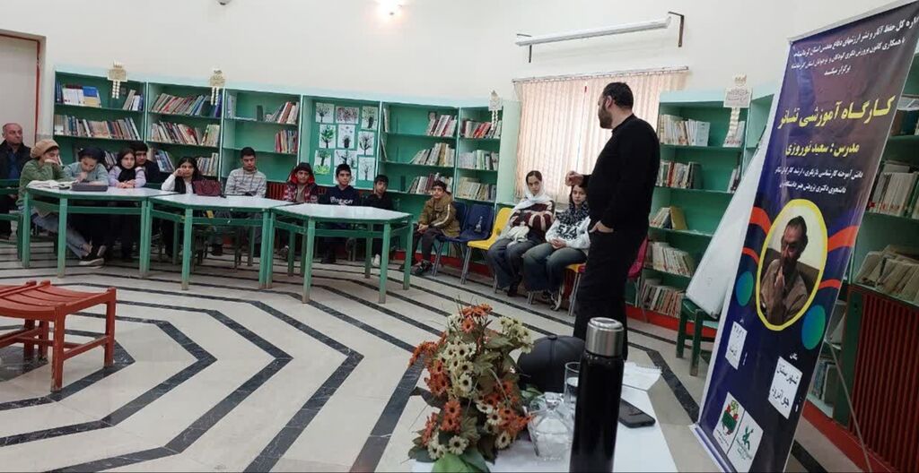 اولین کارگاه یکروزه بازیگری در مرکز جوانرود برگزار شد