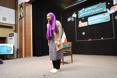 چند نما از دومین روز از برگزاری مرحله استانی بیست و پنجمین جشنواره بین المللی قصه‌گویی در کانون قزوین