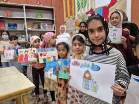 برگزاری کارگاه نقاشی با تکنیک آبرنگ ویژه دختران در مرکز شماره یک بندرعباس