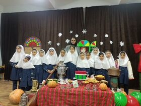 اعضا و مربیان مرکز فرهنگی قوچان به استقبال شب یلدا رفتند