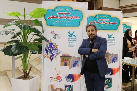 حضور مجید قناد در مرحله استانی جشنواره قصه گویی مازندران، چالوس