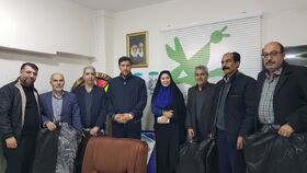 تقدیم بسته‌های پوششی کارکنان حفاظت فیزیکی کانون کرمانشاه