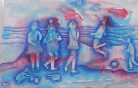 درخشش عضو مرکز ۵ مشهد در مسابقه جهانی نقاشی