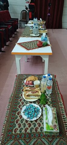 گزارش تصویری6/ حواشی برپایی جشنواره قصه‌گویی از چیدمان دکور تا برپایی سفره یلدا