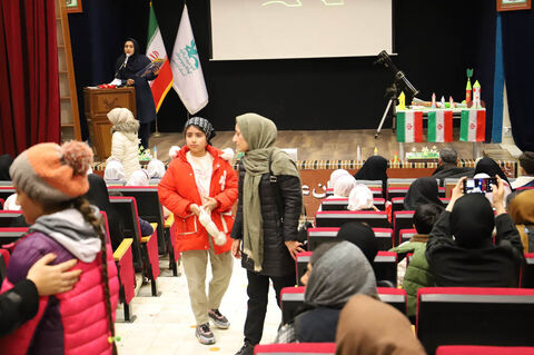 کودکان اردبیلی پرتاب سه ماهواره را جشن گرفتند