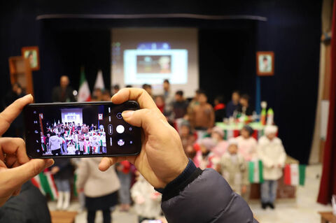 کودکان اردبیلی پرتاب سه ماهواره را جشن گرفتند