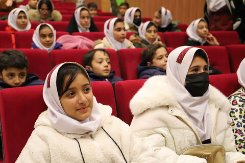 کودکان اردبیلی پرتاب سه ماهواره را جشن گرفتند