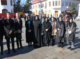 حضور کارکنان اعضای گیلان در اجتماع مردمی ۸ دی