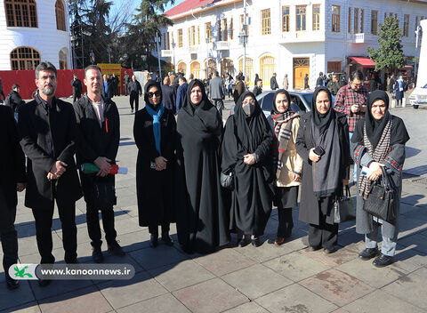 حضور کارکنان اعضای گیلان در اجتماع مردمی هشتم دی