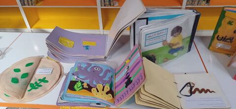 افتتاح نمایشگاه کتاب‌های حسی- لمسی در مرکز 3 همدان