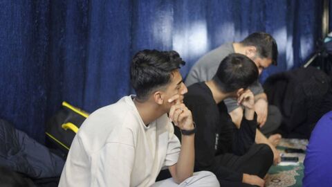 حضور  مدیرکل و مربیان کانون فارس در جمع معنوی معتکفین