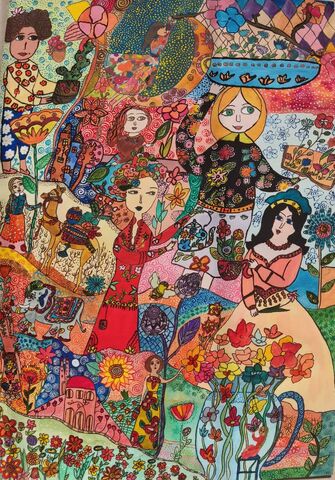 اثر برگزیده مهشید قاسمی 14 ساله از  مجتمع کانون اصفهان در  هشتمین مسابقه رومانی 2024 (نشان طلا)